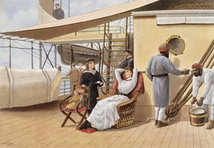 「P und O Pencillings」、1890年頃の太陽の下での午後のバスク、暖かい天気 作： W. Lloyd